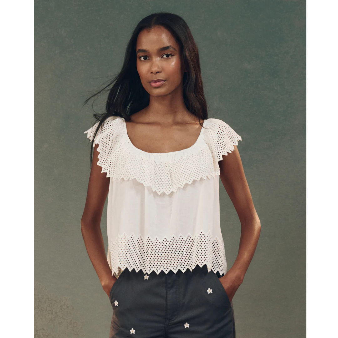 The Westport Top with Honeycomb Eyelet