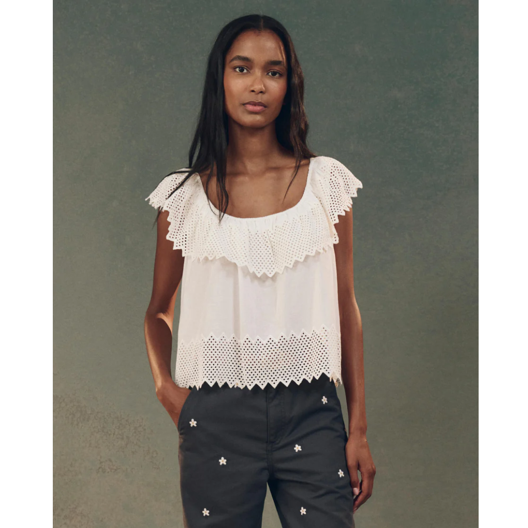 The Westport Top with Honeycomb Eyelet