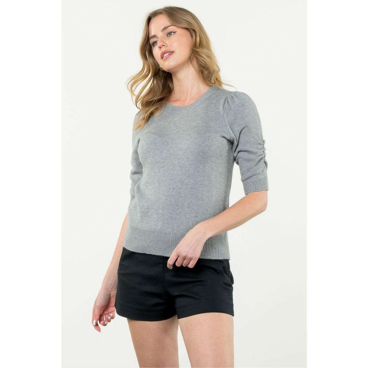 3/4 Sleeve Knit Top