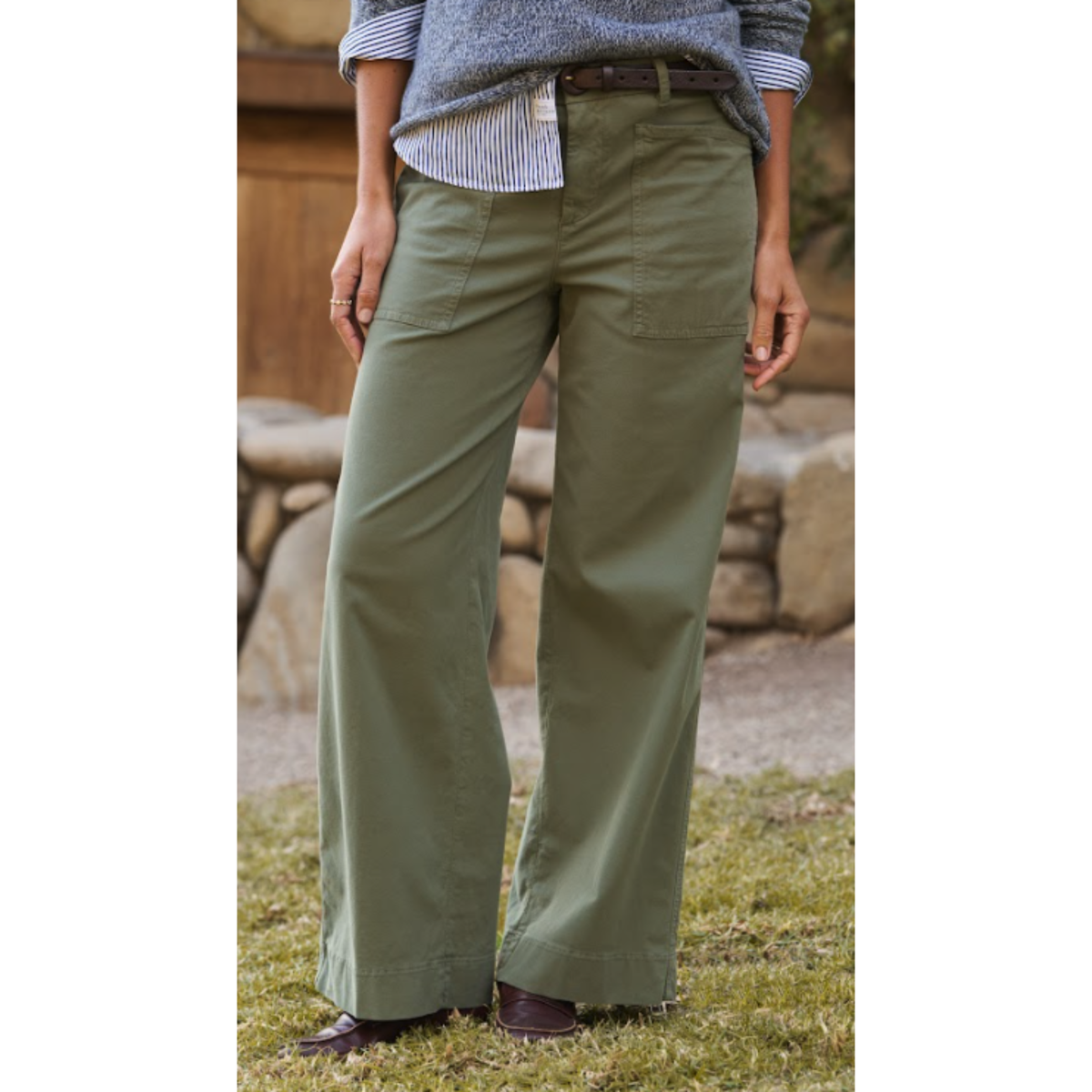 Wrap Pocket Pant - Olive
