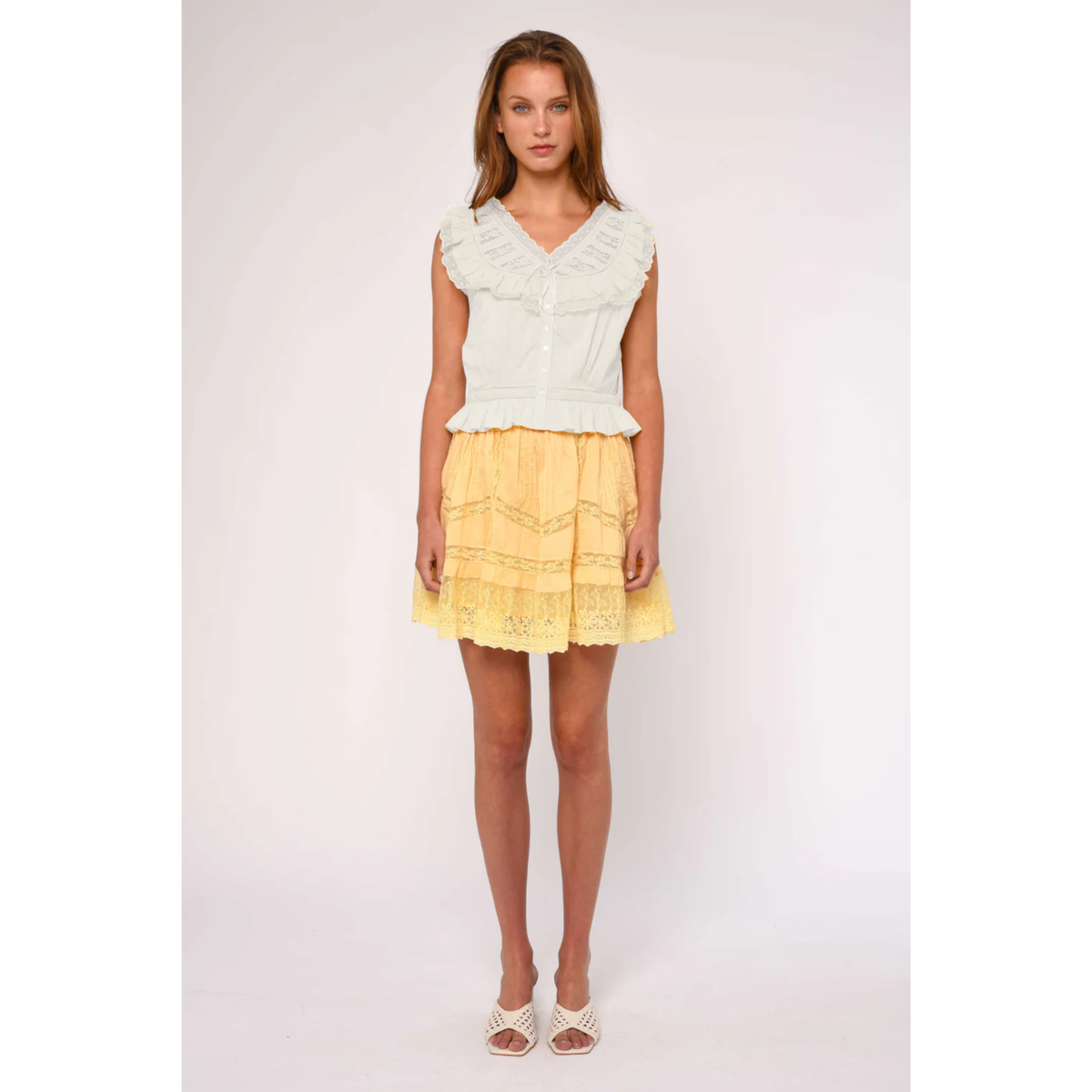 Wallis Top - Bright White