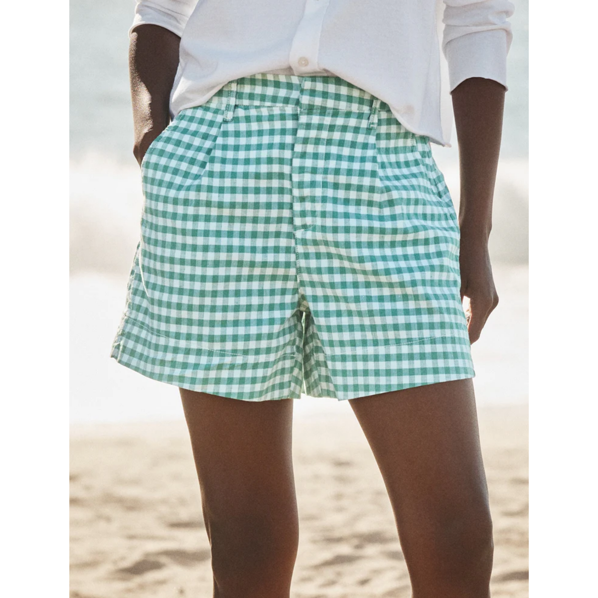 Waterford Walking Short - Green Gingham