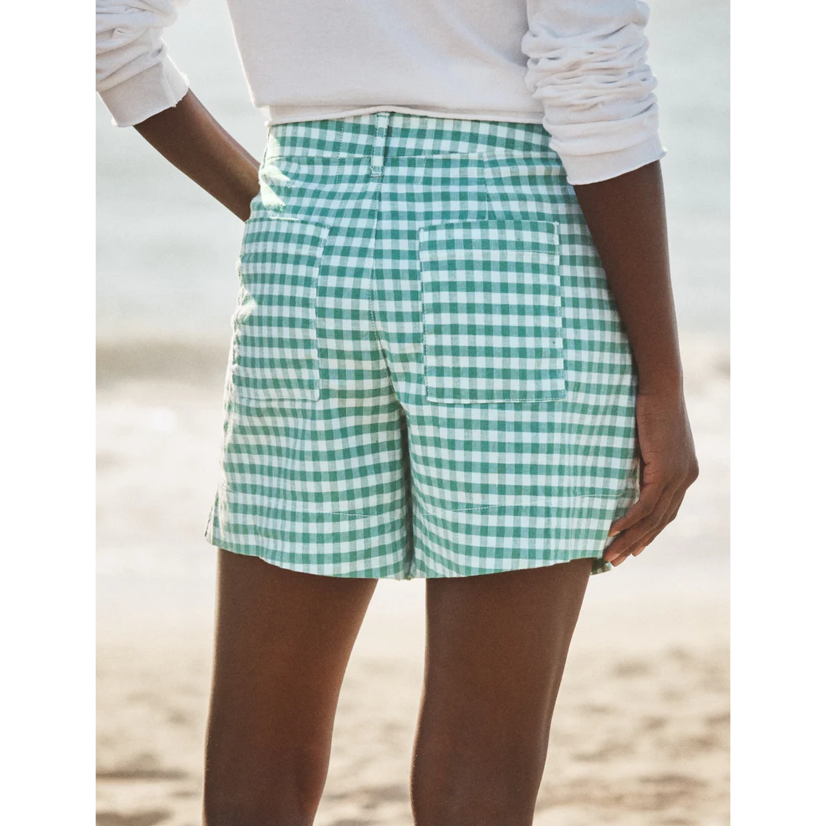 Waterford Walking Short - Green Gingham
