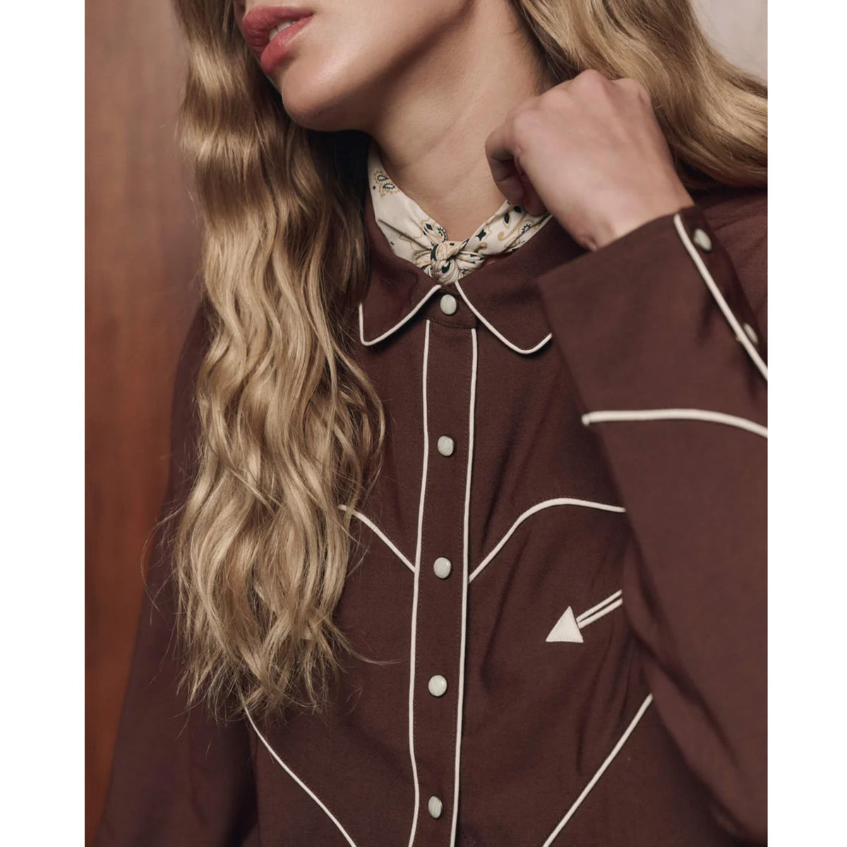 Western Shirt - Brown
