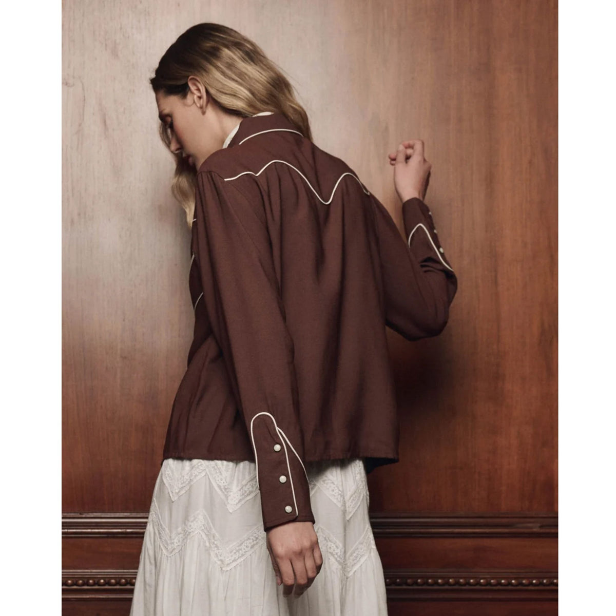 Western Shirt - Brown