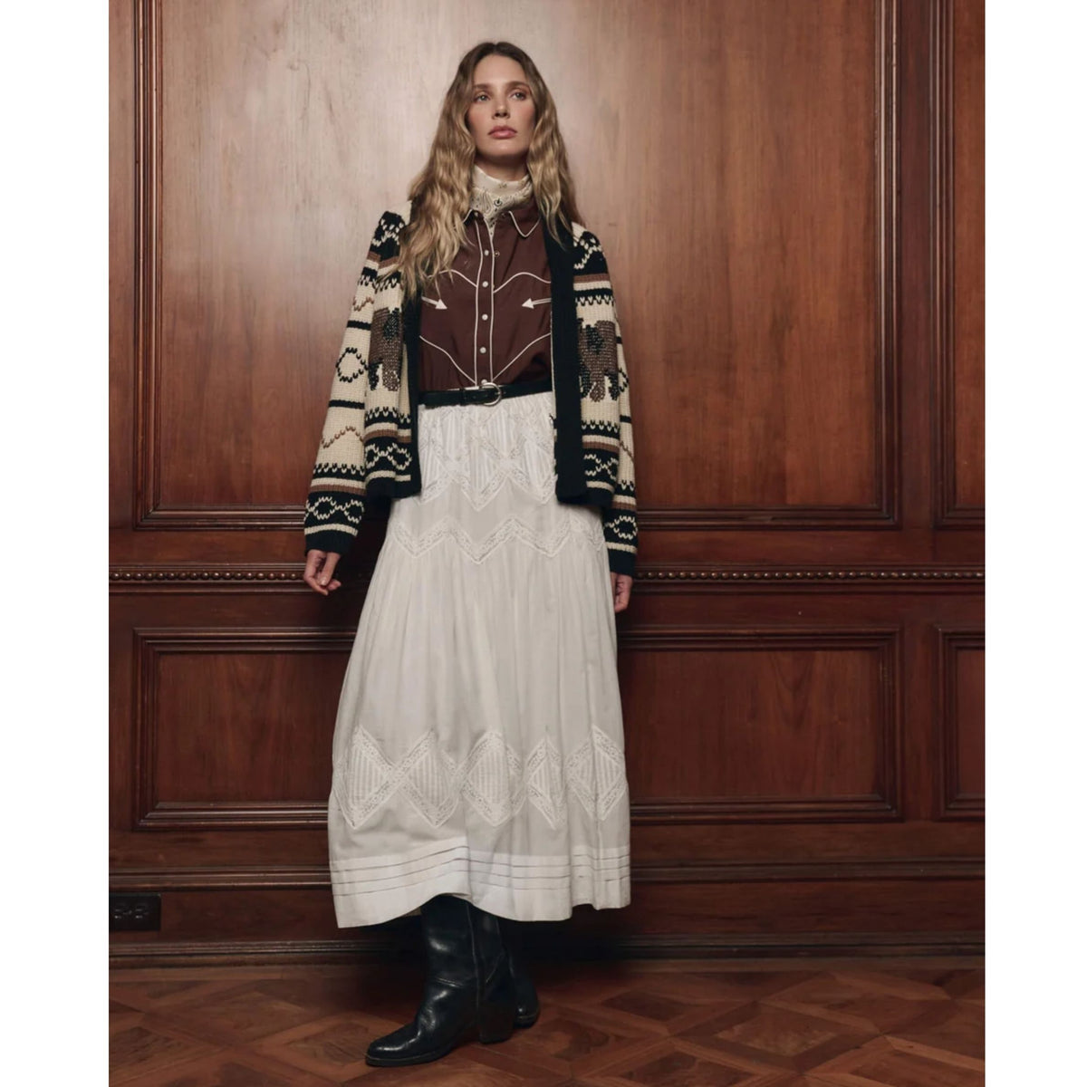 Western Shirt - Brown
