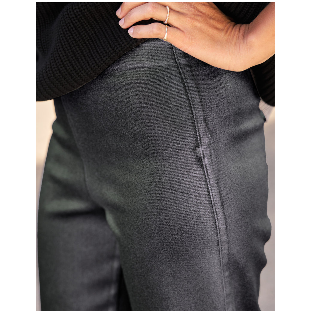 Westport Illusion Pant - Platinum Glitter Wax