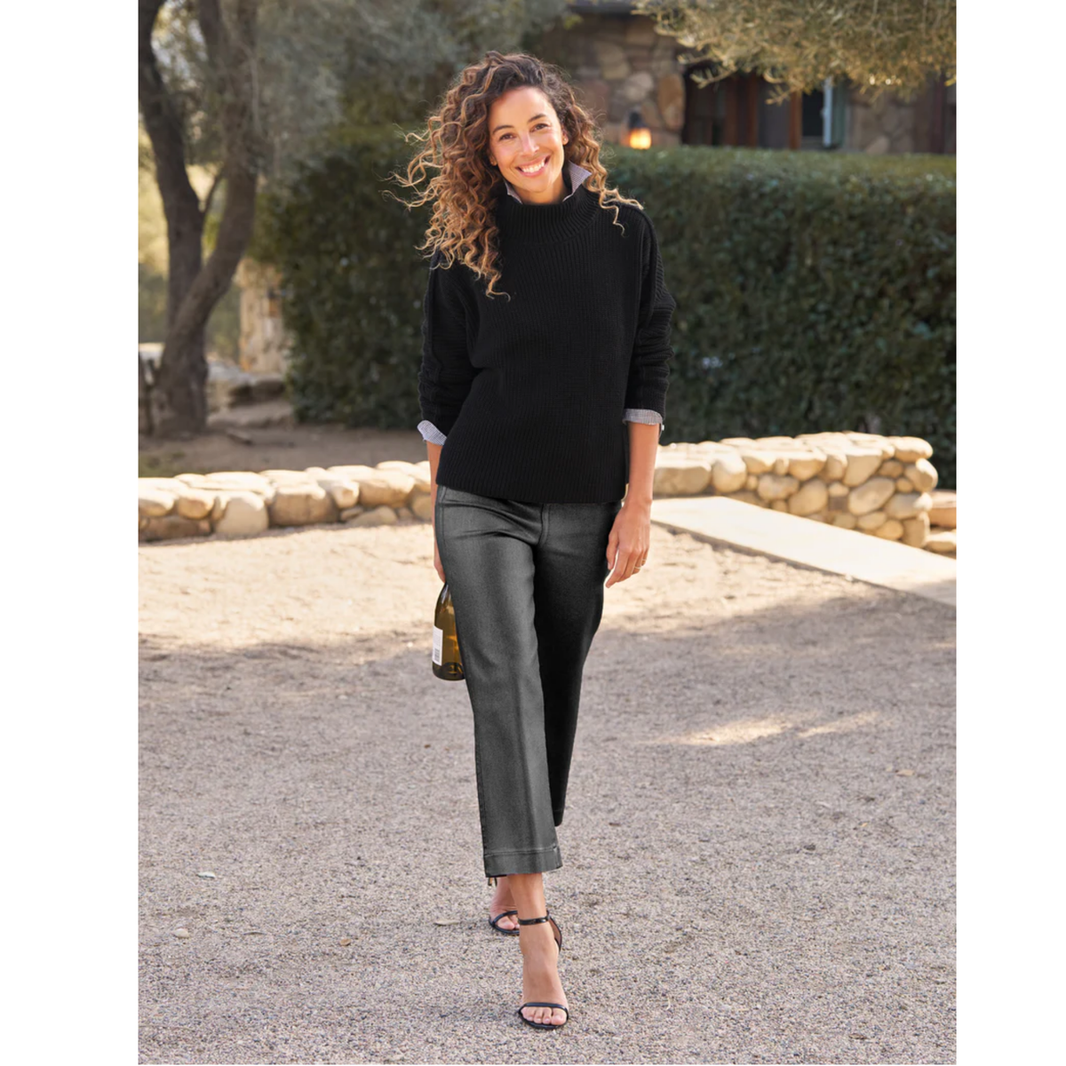 Westport Illusion Pant - Platinum Glitter Wax