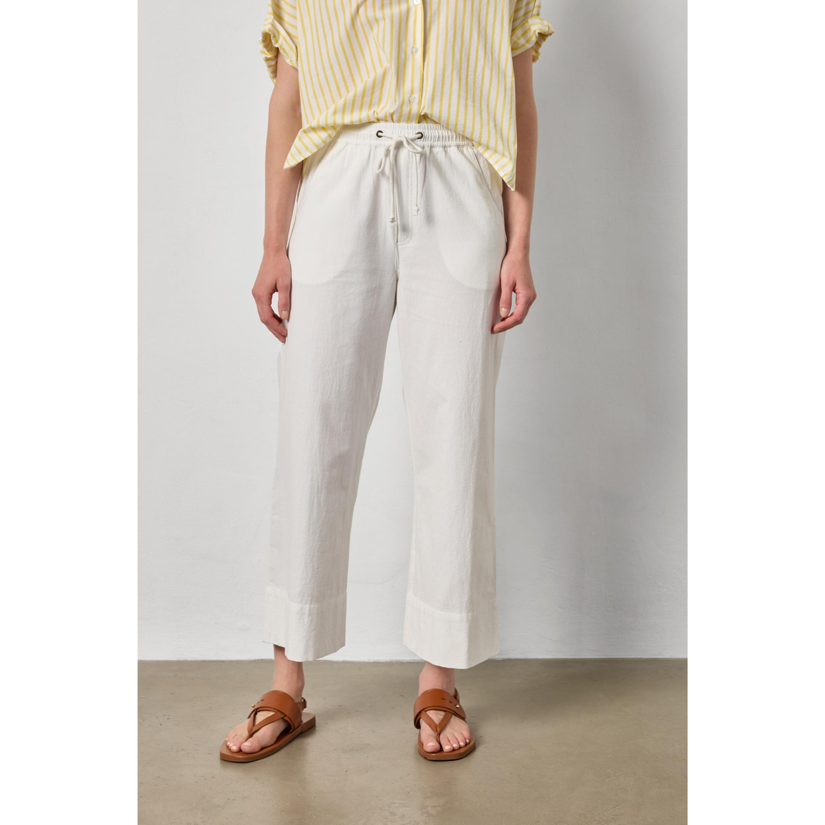 Wide Leg Summer Pant - White