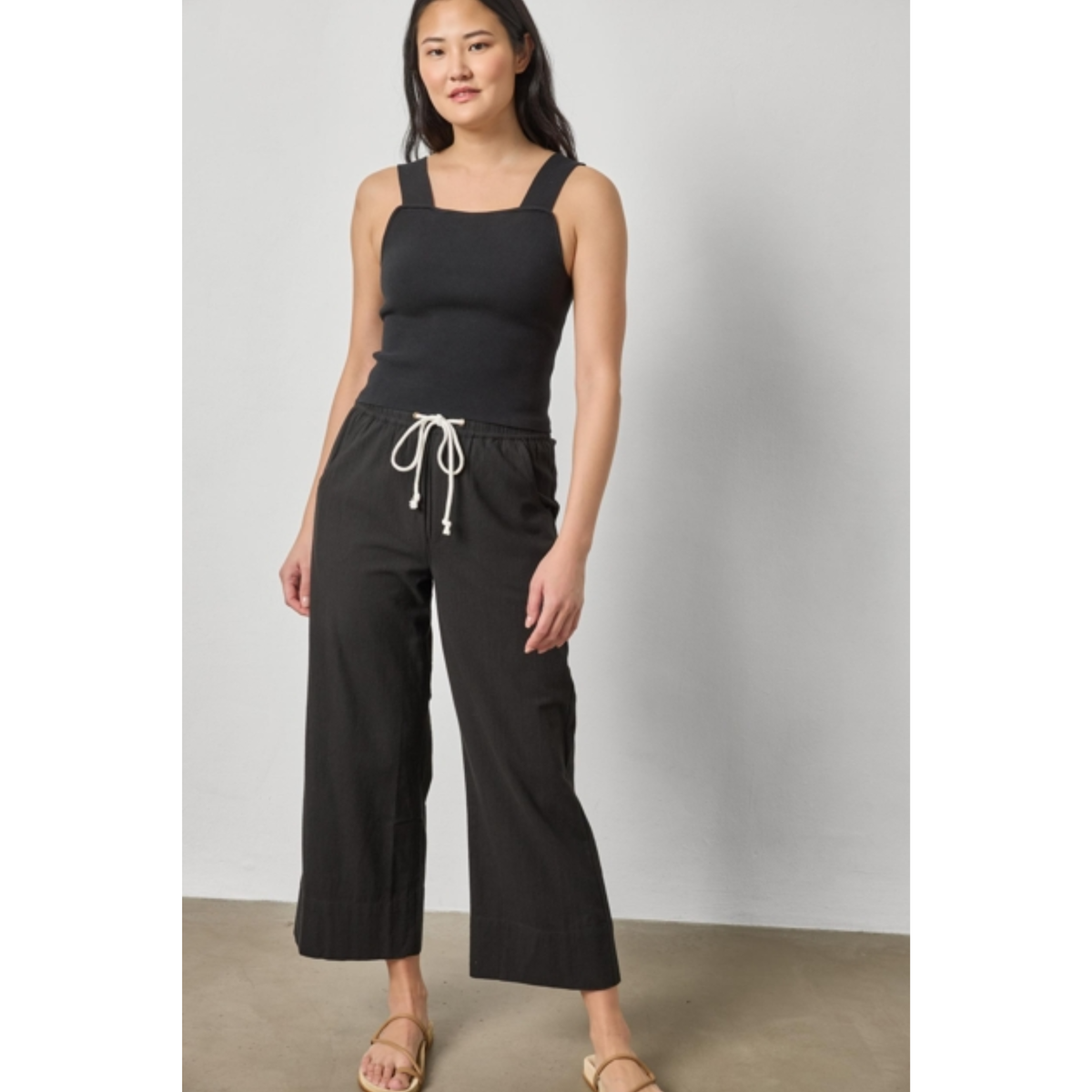 Wide Strap Knit Tank