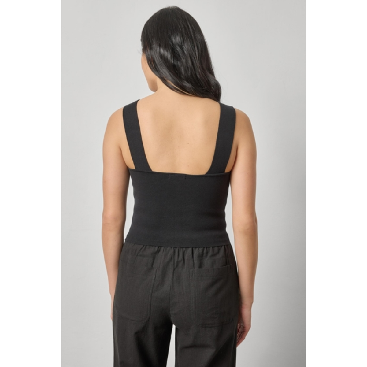 Wide Strap Knit Tank