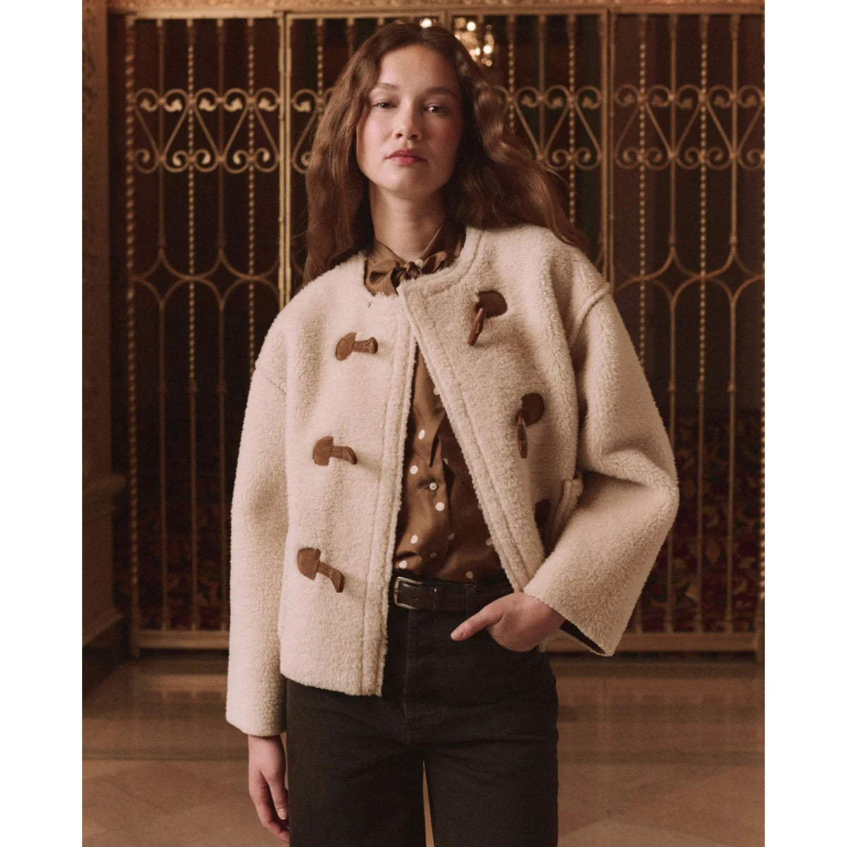 Woodside Toggle Coat - Cream
