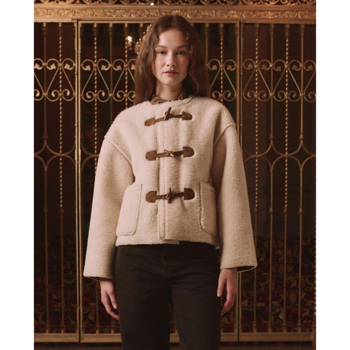 Woodside Toggle Coat - Cream