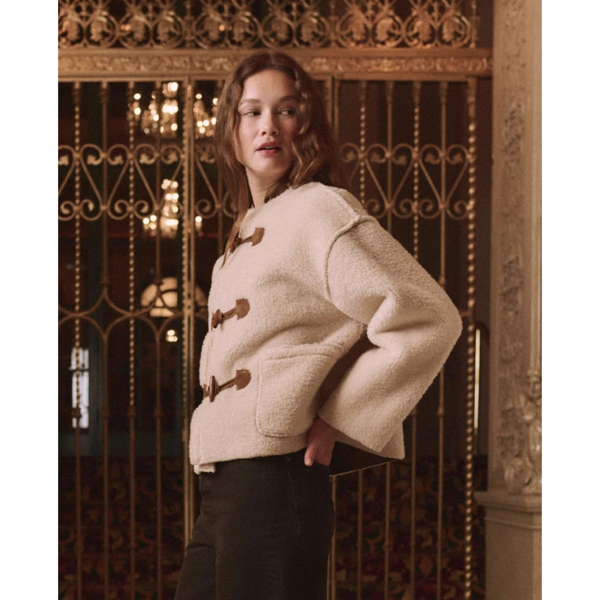 Woodside Toggle Coat - Cream