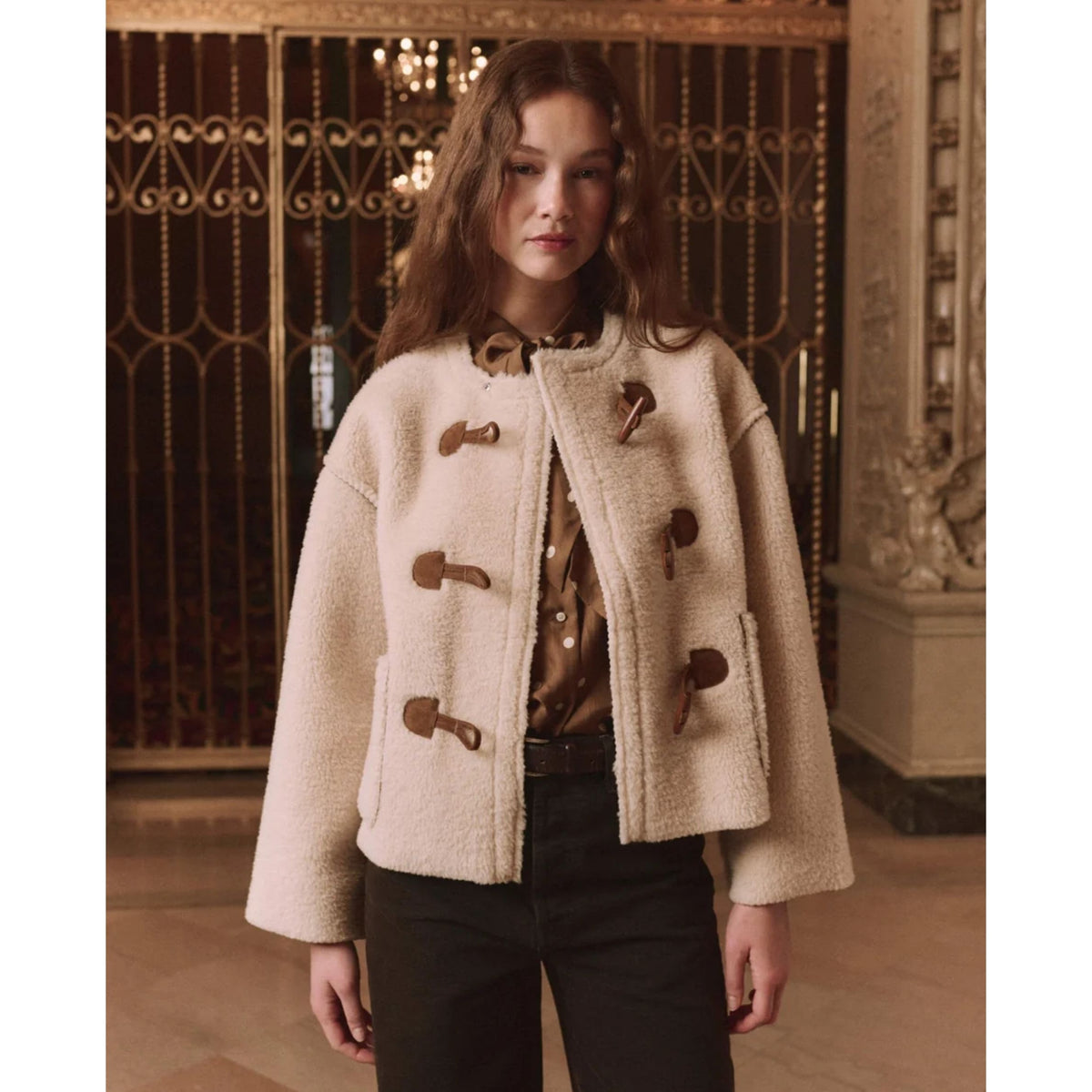 Woodside Toggle Coat - Cream