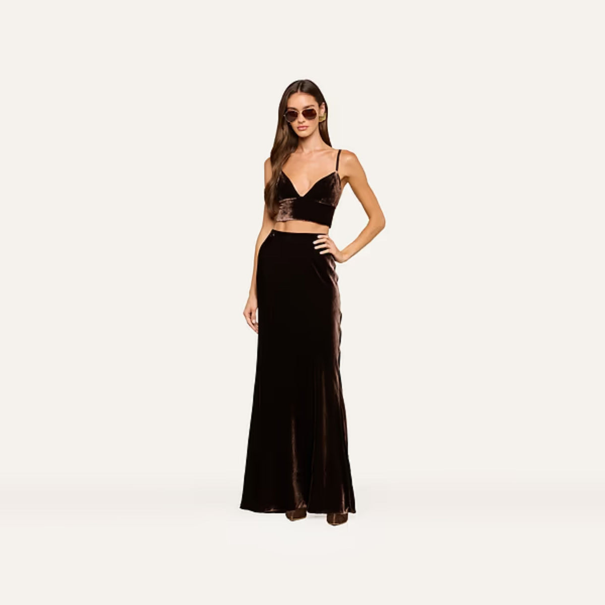 Zeta Long Skirt - Dark Java