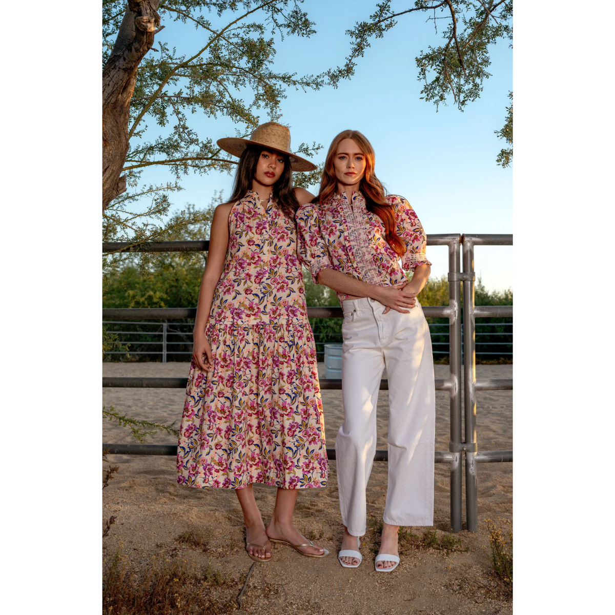 Zinny Top - Roxanna Floral Print