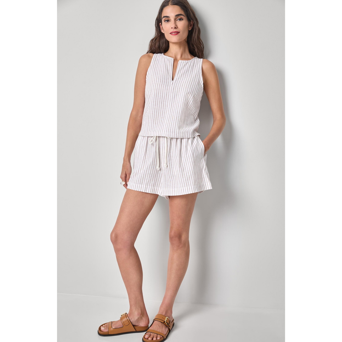 Zip Top - Bark Stripe