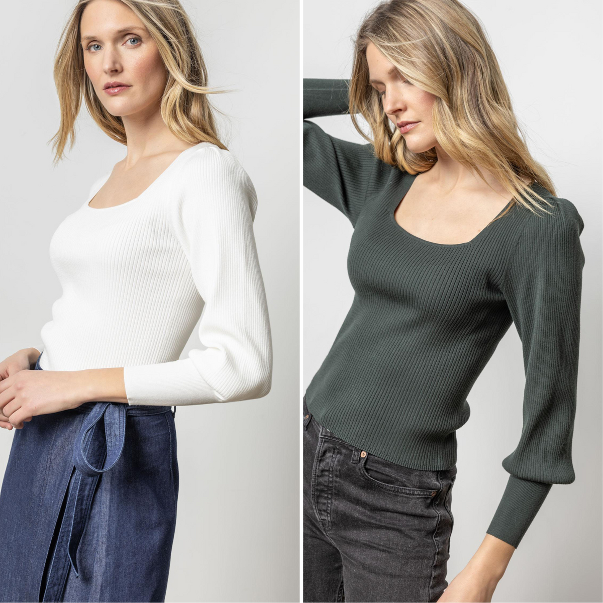 Full Sleeve Square Neck Sweater