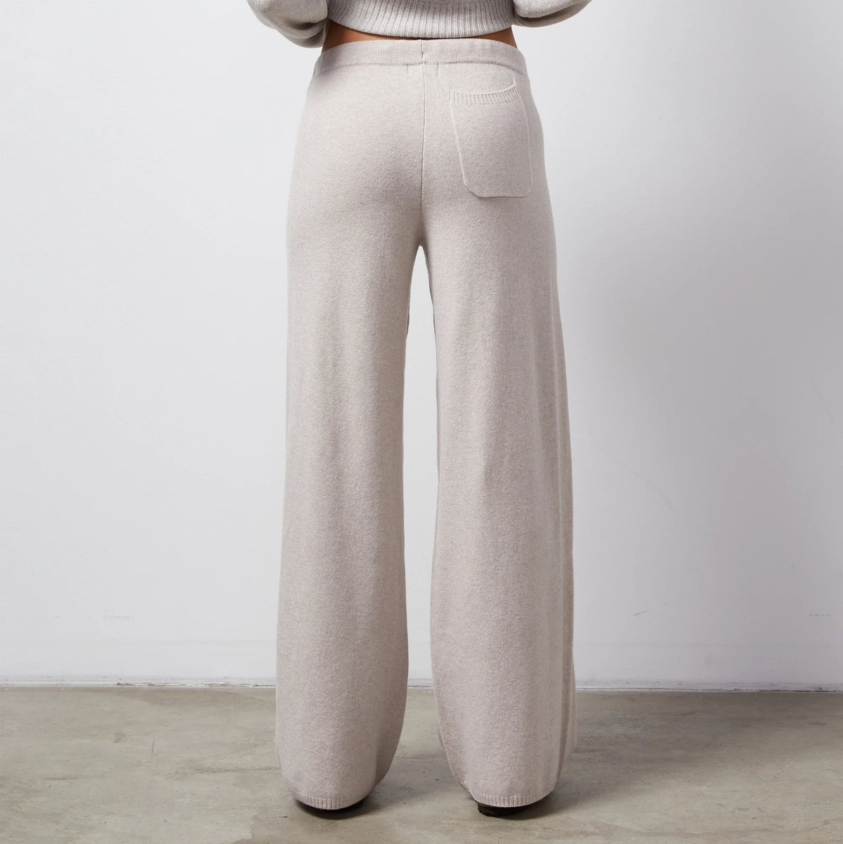 Wool Cashmere Wide Leg Sweat