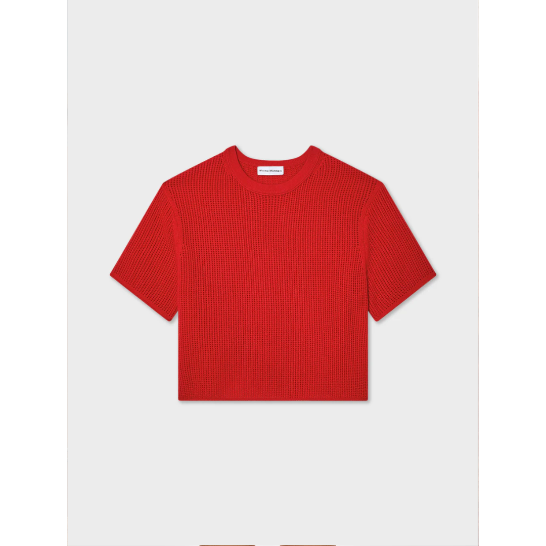 Cashmere Waffle Mesh Tee