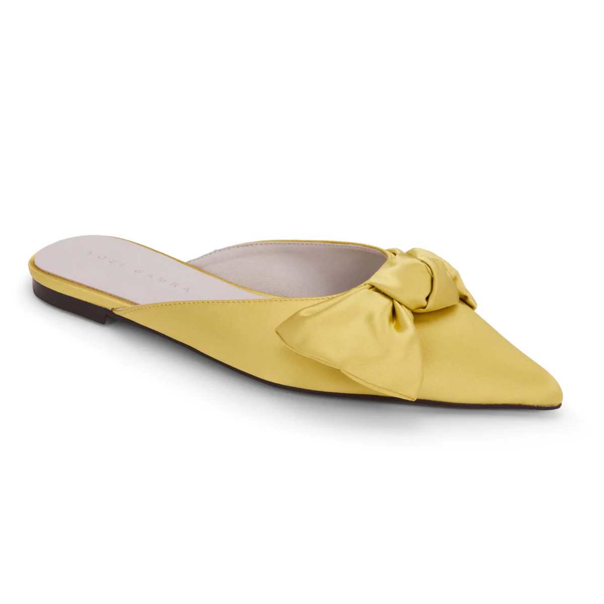 Clara Bow Slide - Gold Satin