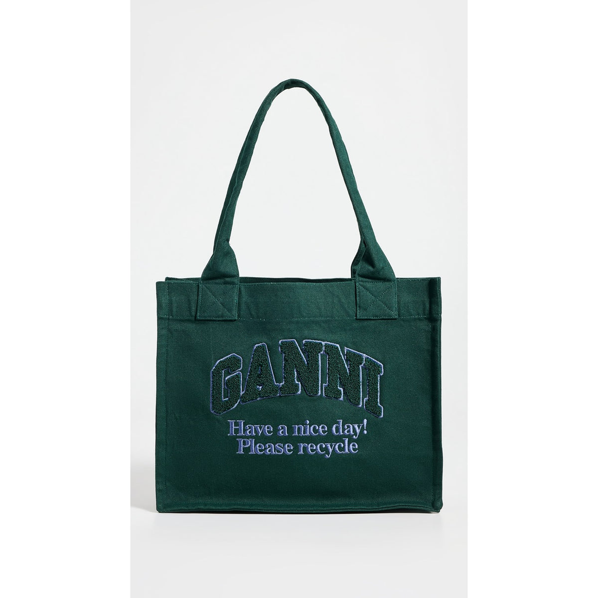 Forest Night Large Canvas Tote Bag