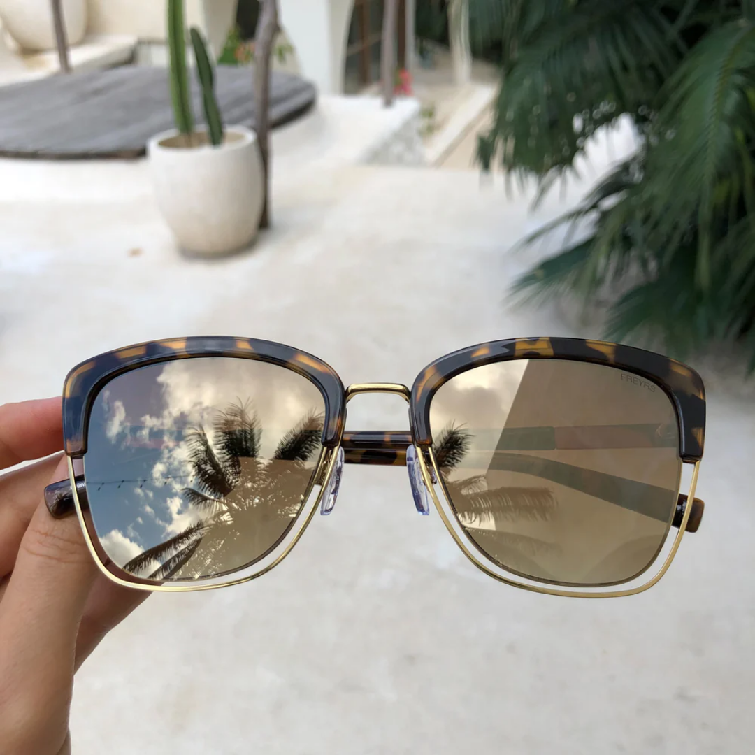 Iris Sunglasses - Gold Mirror