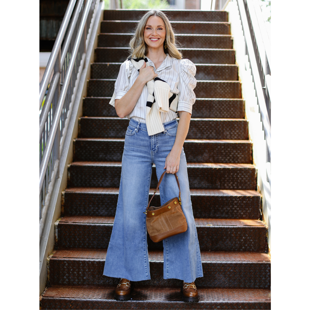 Le Palazzo Crop Raw Fray in Whimsy