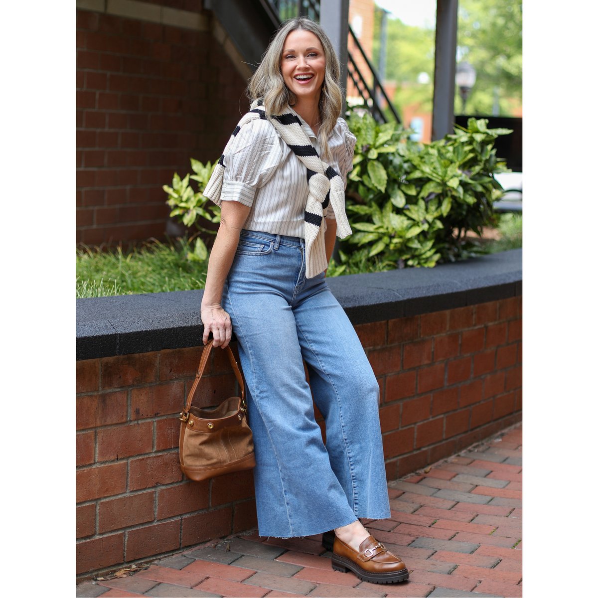 Le Palazzo Crop Raw Fray in Whimsy
