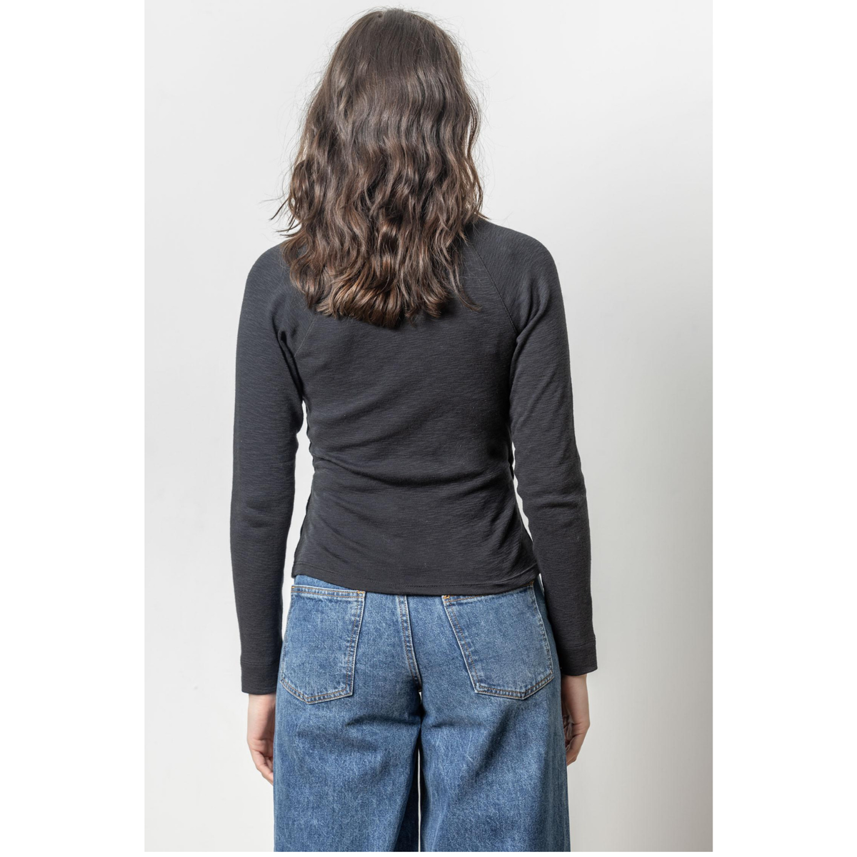Shawl Collar Faux Wrap Top