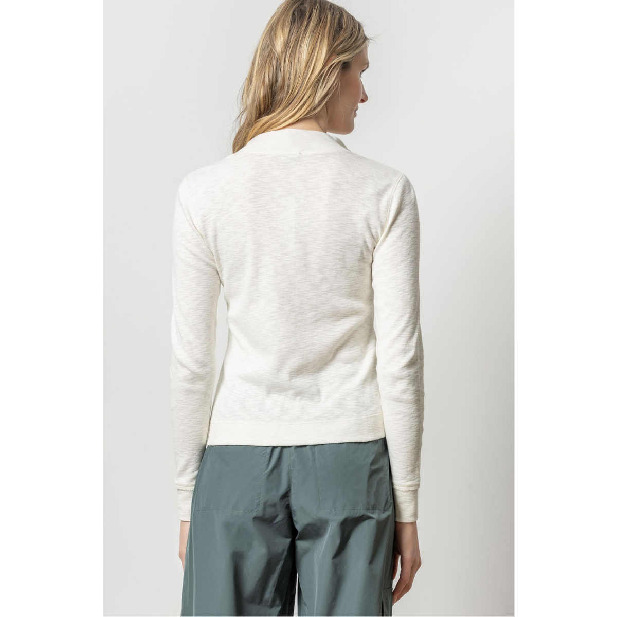 Zip Front Mock Neck