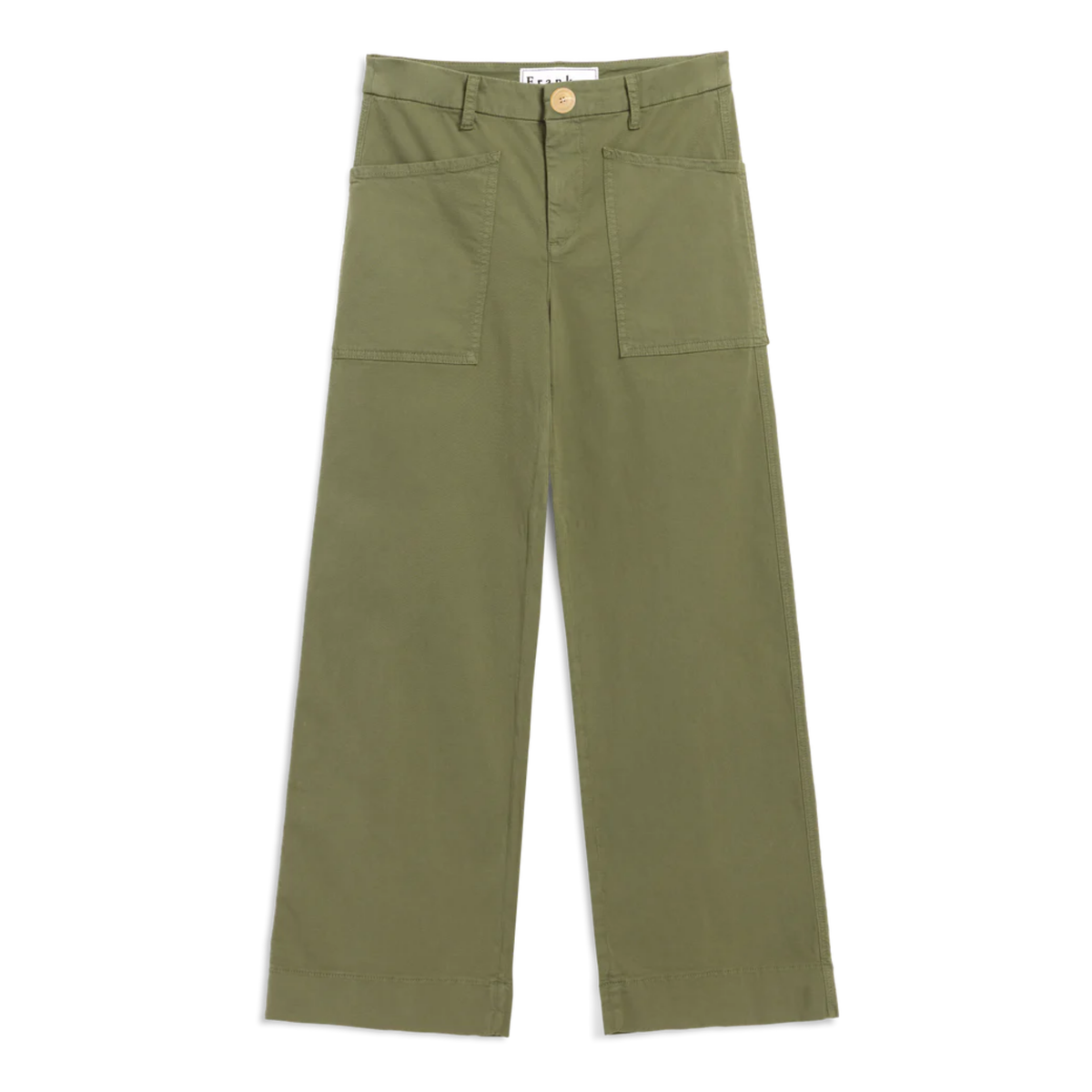 Limerick Wide-Leg Carpenter Pant - Olive