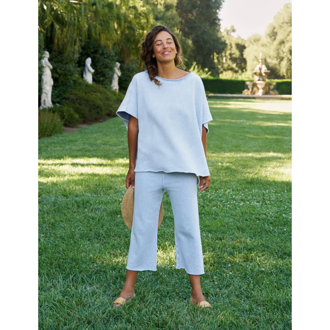 Olive Capelet - Mineral Blue