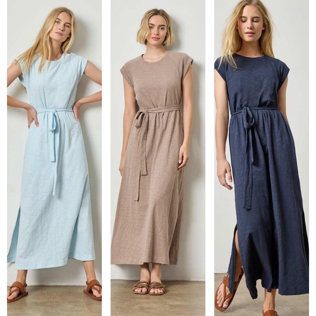 Saddle Sleeve Maxi Dress