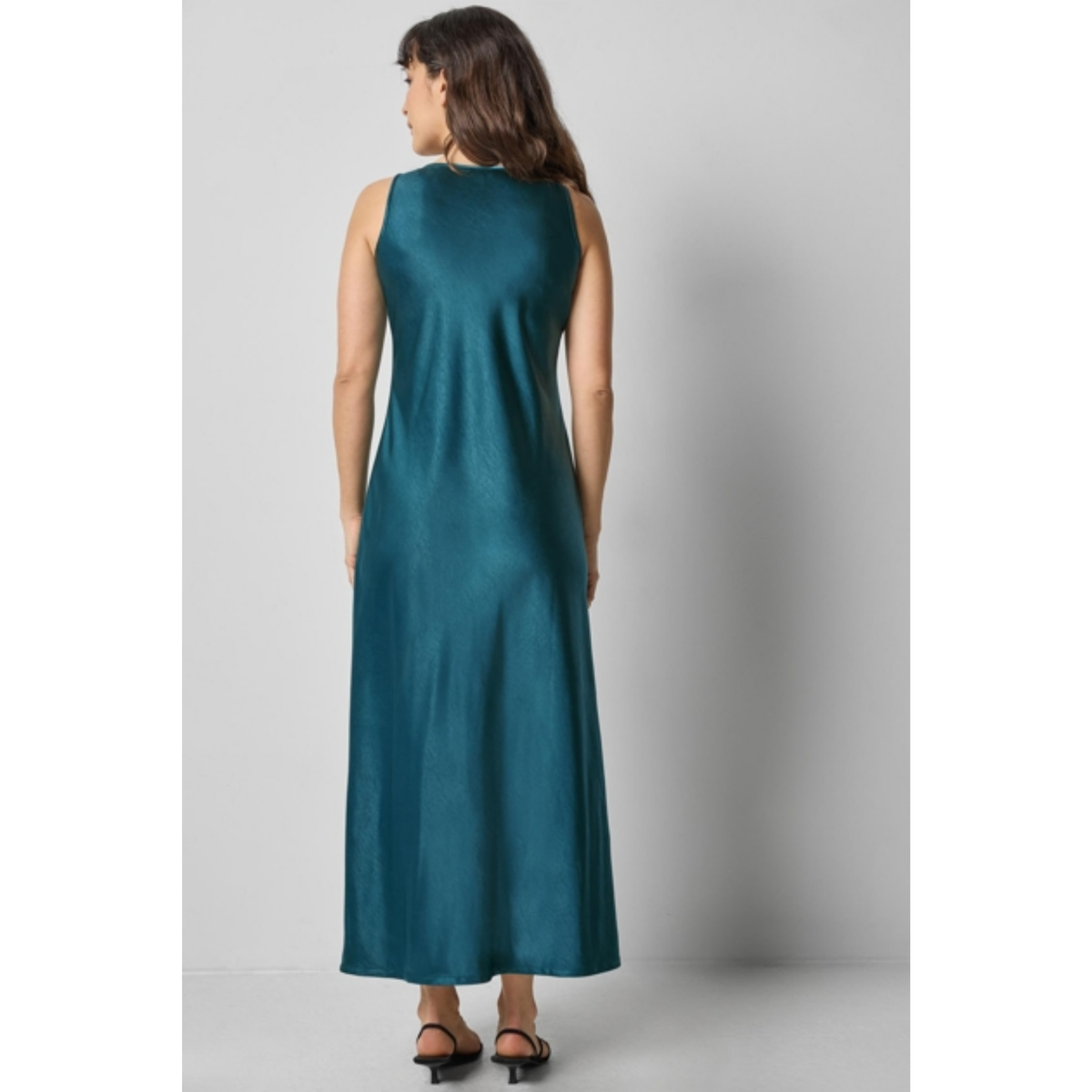 Satin Bias Maxi Dress - Neptune blue / M Satin Bias Maxi Dress - Neptune blue / M
