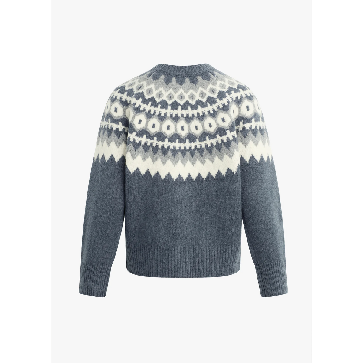 Snowed In Cardigan - Charcoal Fairisle