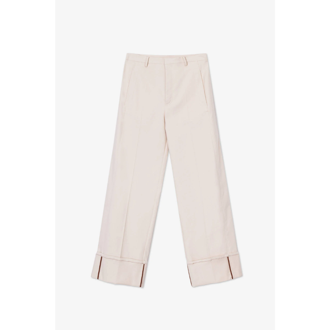 Wide Leg Pants With Stitching