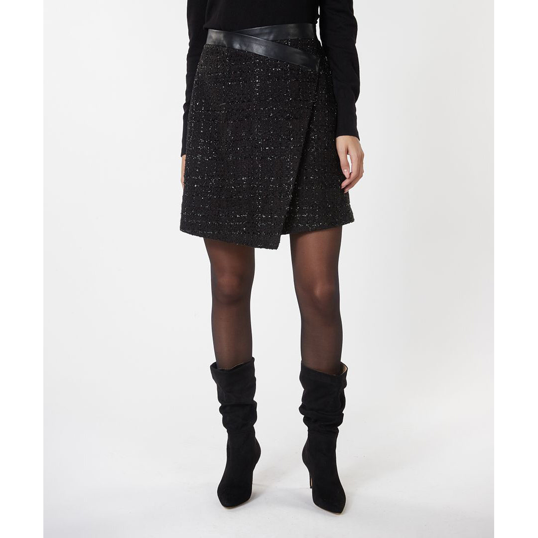 Tweed Wrap Skirt