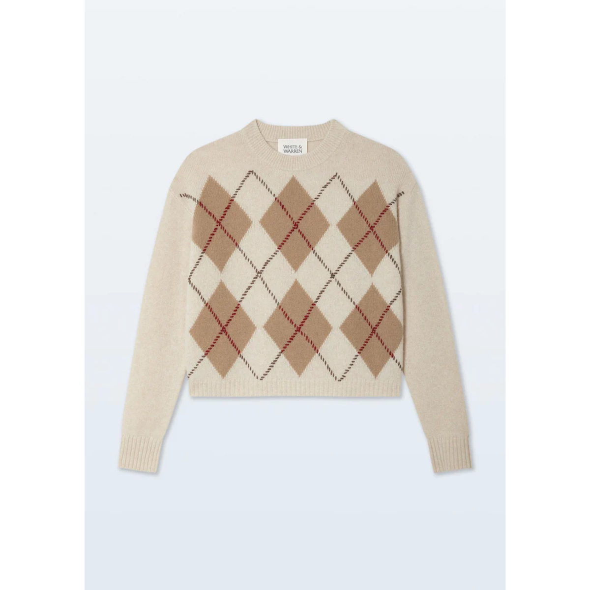 Cashmere Argyle Crew