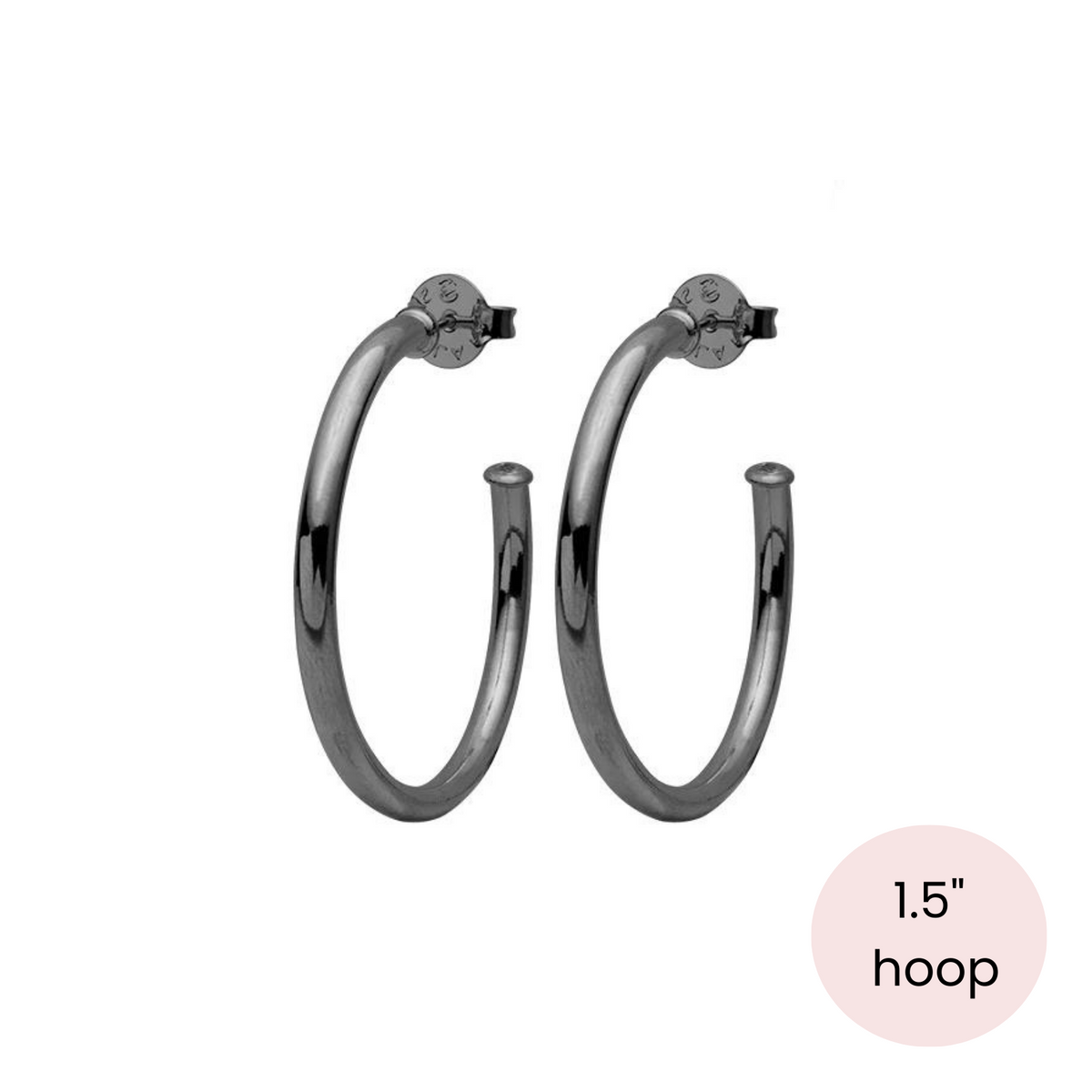 Petite Everybody&#39;s Favorite Hoop - Gunmetal