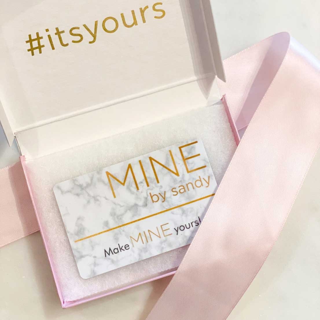 MINE by sandy gift card